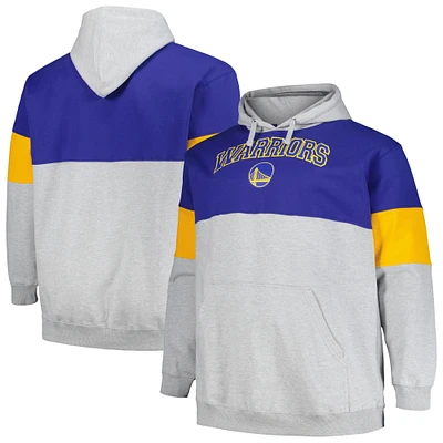 Men's Fanatics Royal/Gold Golden State Warriors Big & Tall Pullover Hoodie