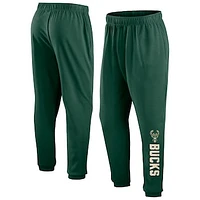 Men's Fanatics  Hunter Green Milwaukee Bucks Big & Tall Chop Block French Terry Sweatpants