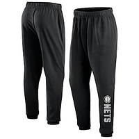 Men's Fanatics  Black Brooklyn Nets Big & Tall Chop Block French Terry Sweatpants