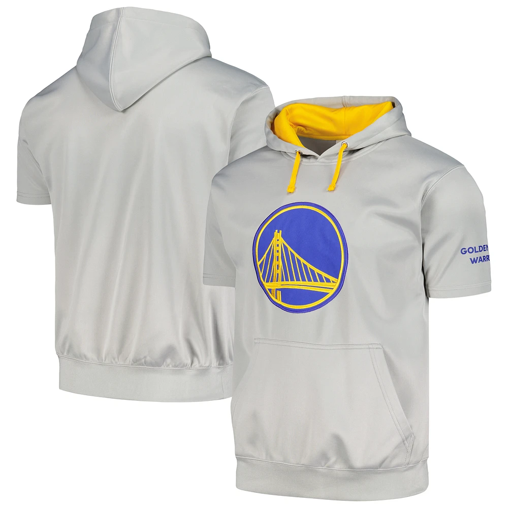 Men's Fanatics Silver Golden State Warriors Big & Tall Logo Pullover Hoodie