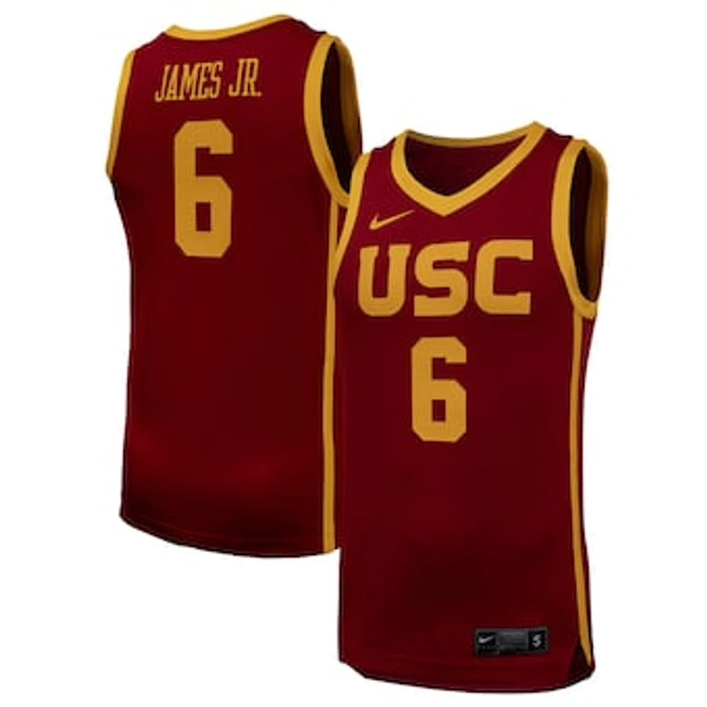 Men's Nike Bronny James Cardinal USC Trojans Replica Basketball Jersey