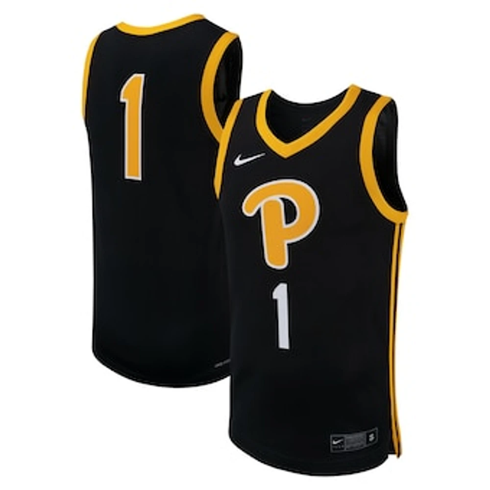 Men's Nike Black Pitt Panthers Replica Basketball Jersey