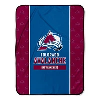 Chad & Jake Colorado Avalanche 30" x 40" Personalized Baby Blanket
