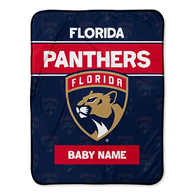 Chad & Jake  Florida Panthers 30" x 40" Personalized Baby Blanket