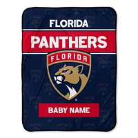 Chad & Jake  Florida Panthers 30" x 40" Personalized Baby Blanket