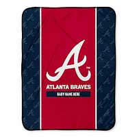 Chad & Jake Atlanta Braves 30" x 40" Personalized Baby Blanket