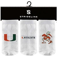 Toddler Strideline Miami Hurricanes 3-Pack Crew Socks Set