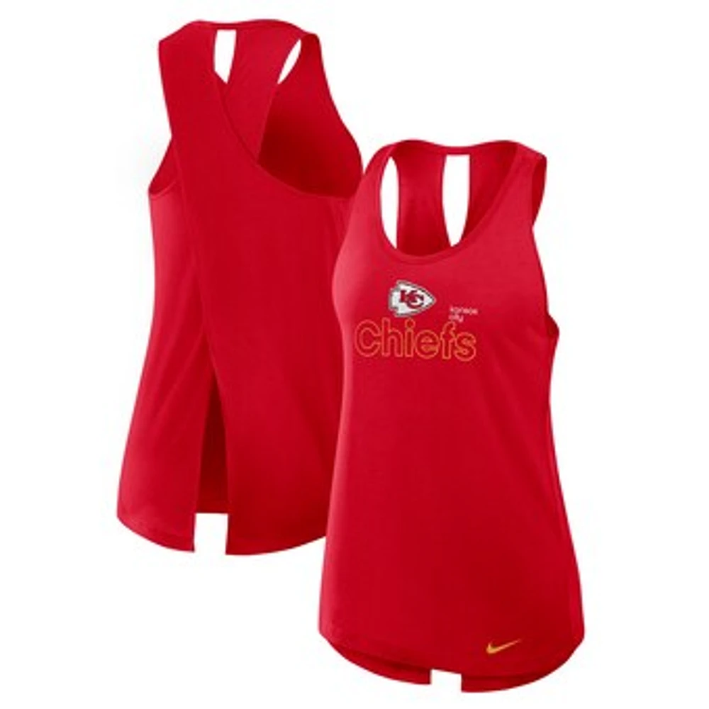 Women's Nike Red Kansas City Chiefs  Crossback Performance Tank Top