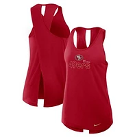 Women's Nike Scarlet San Francisco 49ers  Crossback Performance Tank Top