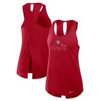 Women's Nike Scarlet San Francisco 49ers  Crossback Performance Tank Top