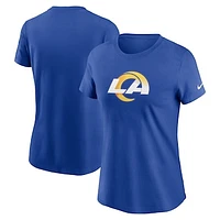 Women's Nike Royal Los Angeles Rams Primary Logo T-Shirt