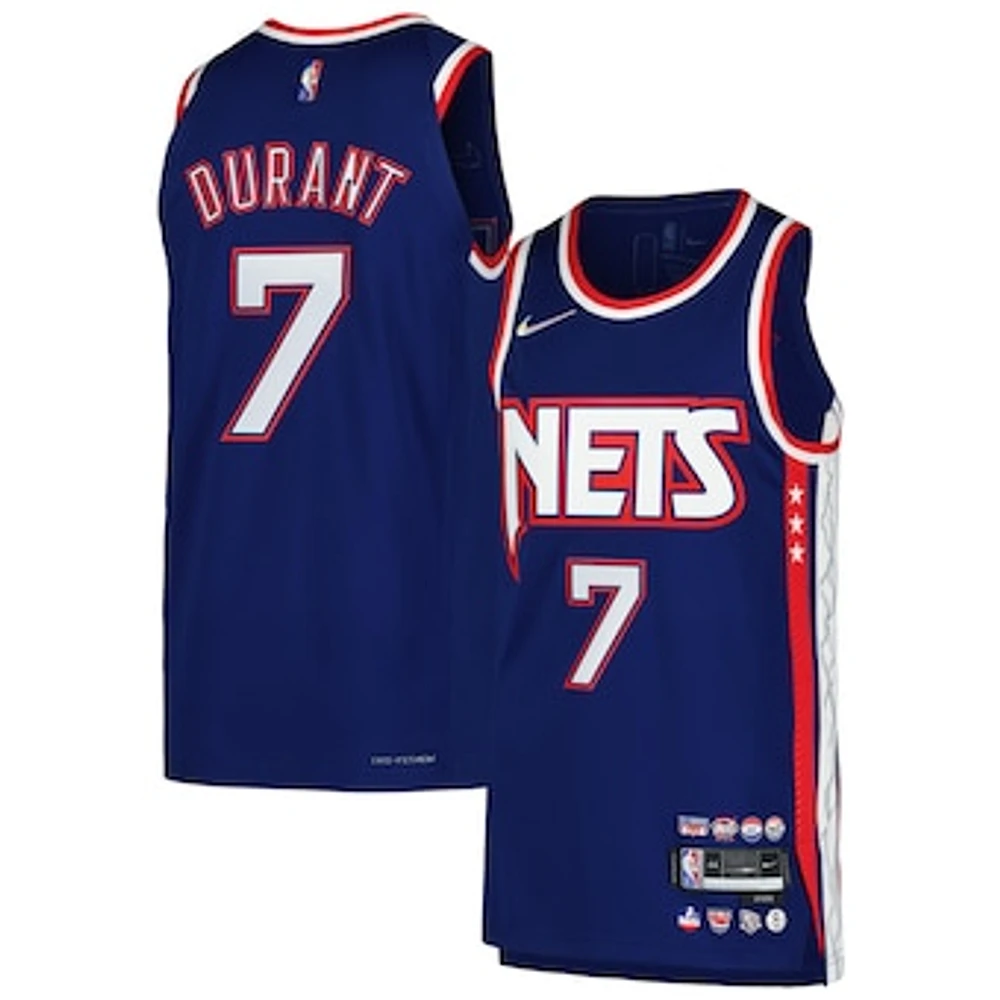 Men's Nike Kevin Durant Blue Brooklyn Nets Authentic Player Jersey - City Edition