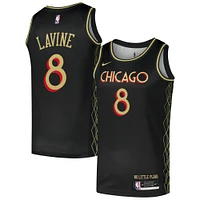 Men's Nike Zach LaVine Black Chicago Bulls Swingman Player Jersey - City Edition