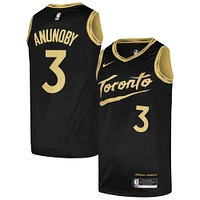 Men's Nike OG Anunoby Black Toronto Raptors Swingman Player Jersey - City Edition