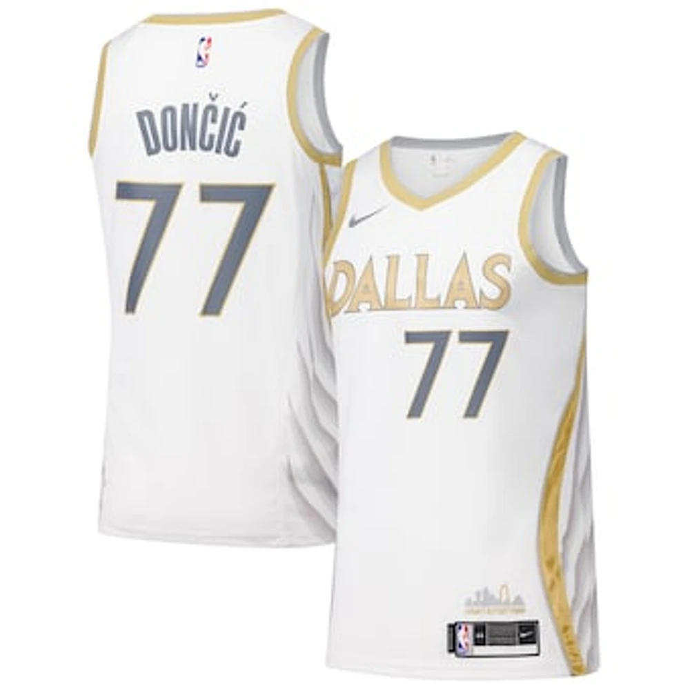 Men's Nike  White Dallas Mavericks Swingman Player Jersey - City Edition