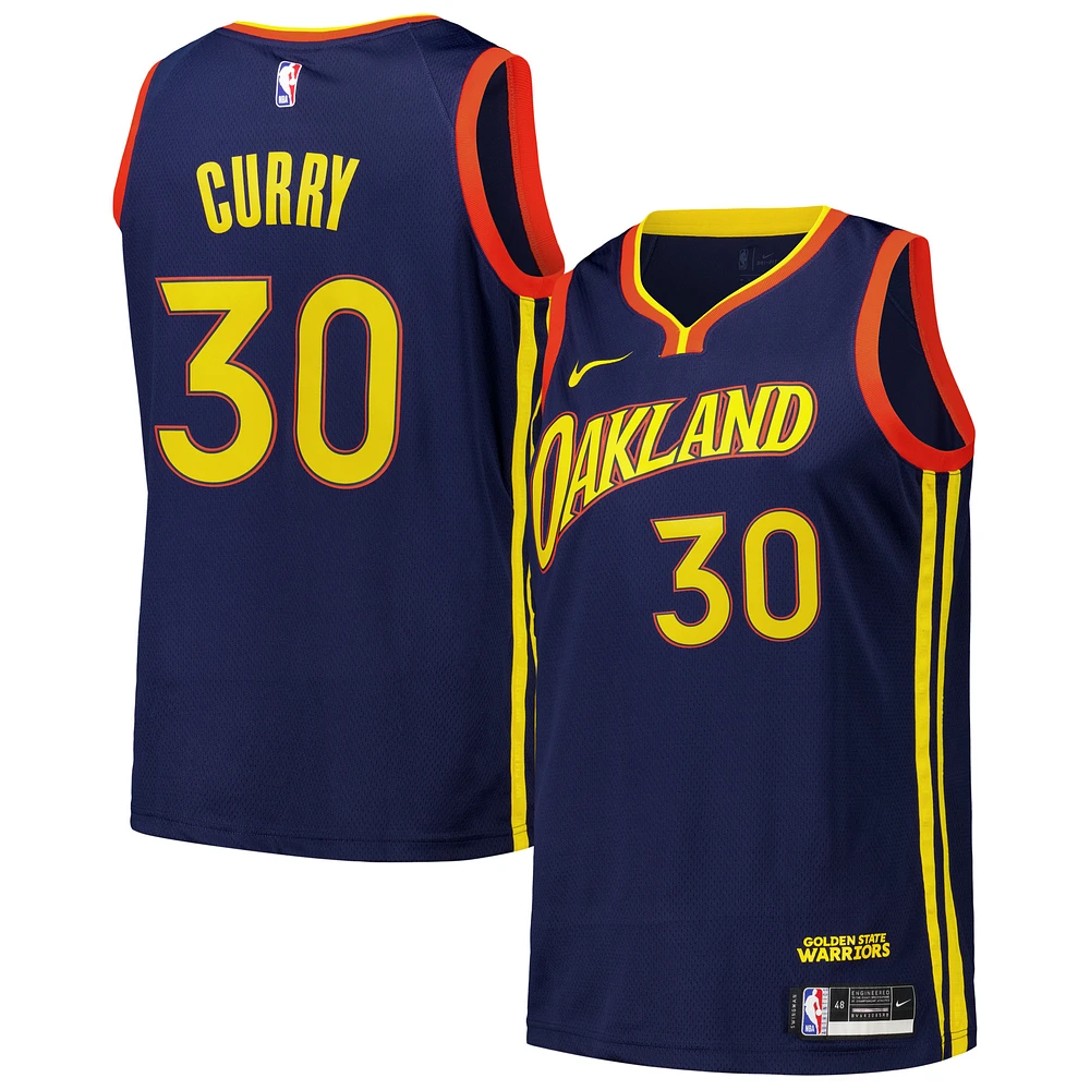 Men's Nike Stephen Curry Royal Golden State Warriors Swingman Player Jersey - City Edition