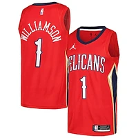 Men's Jordan Brand Zion Williamson Red New Orleans Pelicans Swingman Player Jersey