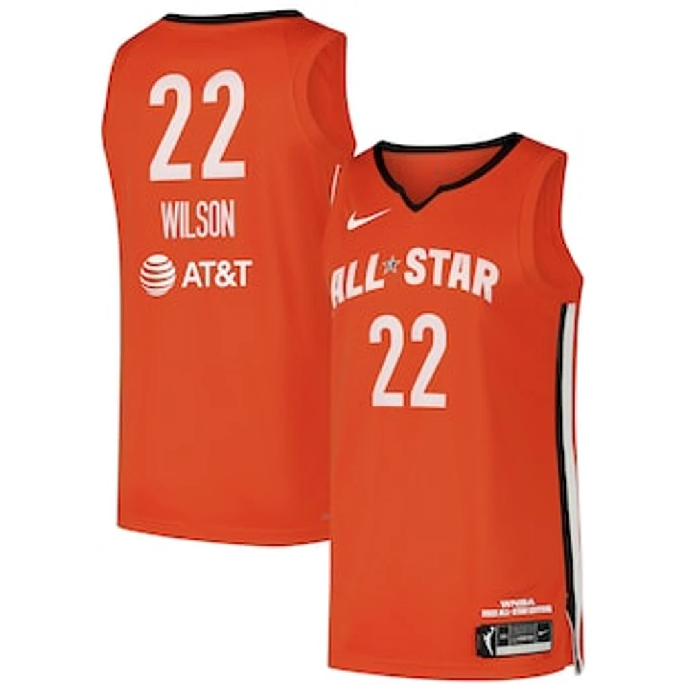 Men's Nike A'ja Wilson Orange 2022 WNBA All-Star Game Swingman Player Jersey