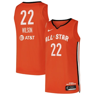 Men's Nike A'ja Wilson Orange 2022 WNBA All-Star Game Swingman Player Jersey