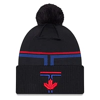 Men's New Era Navy Toronto Blue Jays 2024 City Connect Cuffed Knit Hat with Pom