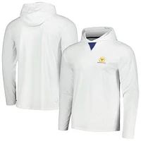 Men's B. Draddy  White Presidents Cup Long Sleeve Hoodie T-Shirt