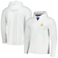 Men's B. Draddy  White Presidents Cup Long Sleeve Hoodie T-Shirt