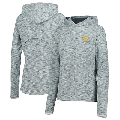 Women's Zero Restriction  Heather Gray Presidents Cup Long Sleeve Hoodie T-Shirt