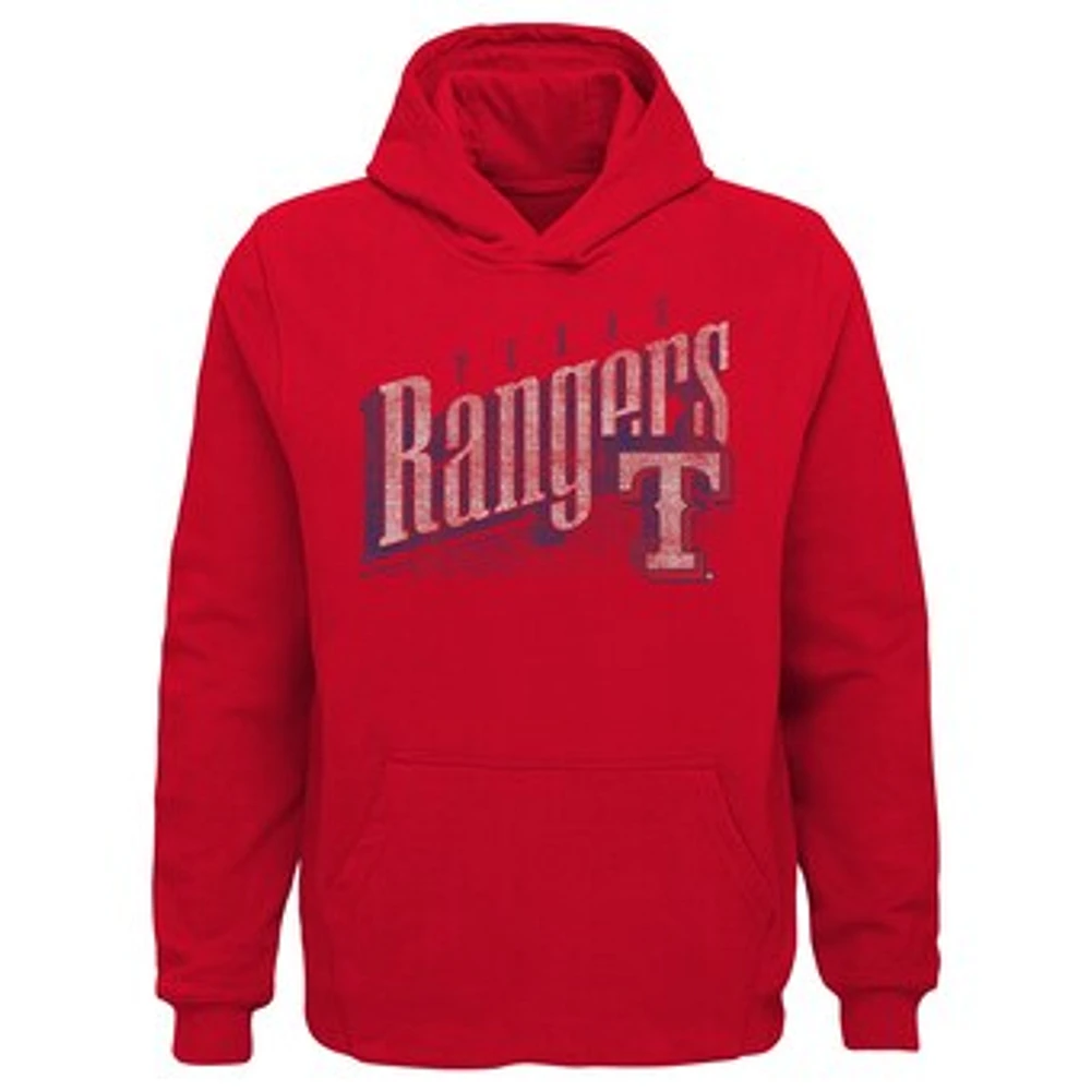 Youth Red Texas Rangers Winning Streak Pullover Hoodie