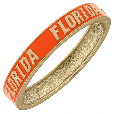 Women' CANVAS Style Florida Gators Enamel Hinge Bangle