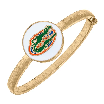 Women' CANVAS Style Florida Gators Enamel Statement Hinge Bangle