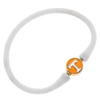 Women' CANVAS Style Tennessee Volunteers Enamel Silicone Bali Bracelet