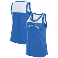 Women's Fanatics Powder Blue Los Angeles Chargers Sequin Tank Top