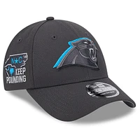 Men's New Era  Graphite Carolina Panthers 2024 NFL Draft 9FORTY Adjustable Hat