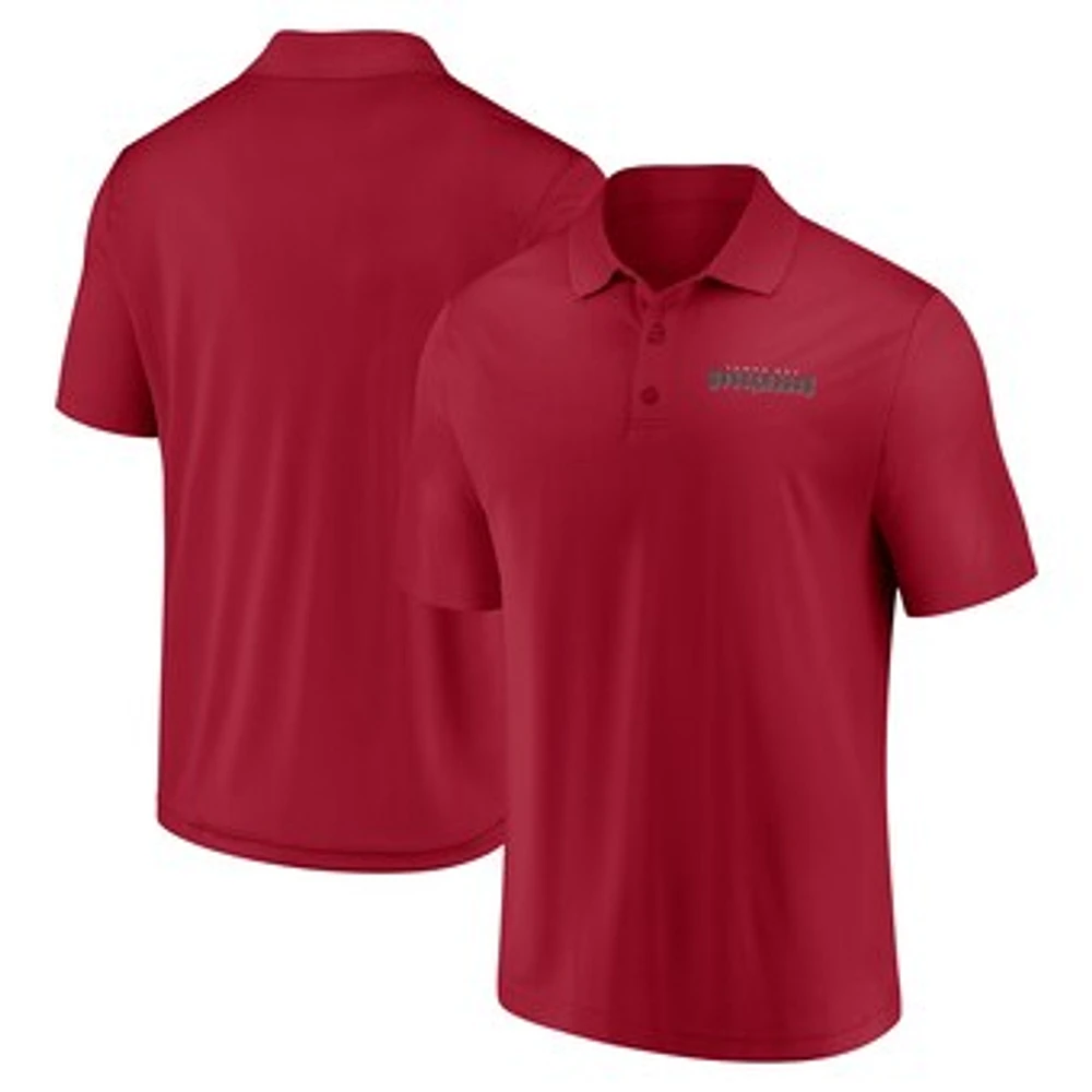 Men's Fanatics Red Tampa Bay Buccaneers Push Back Polo