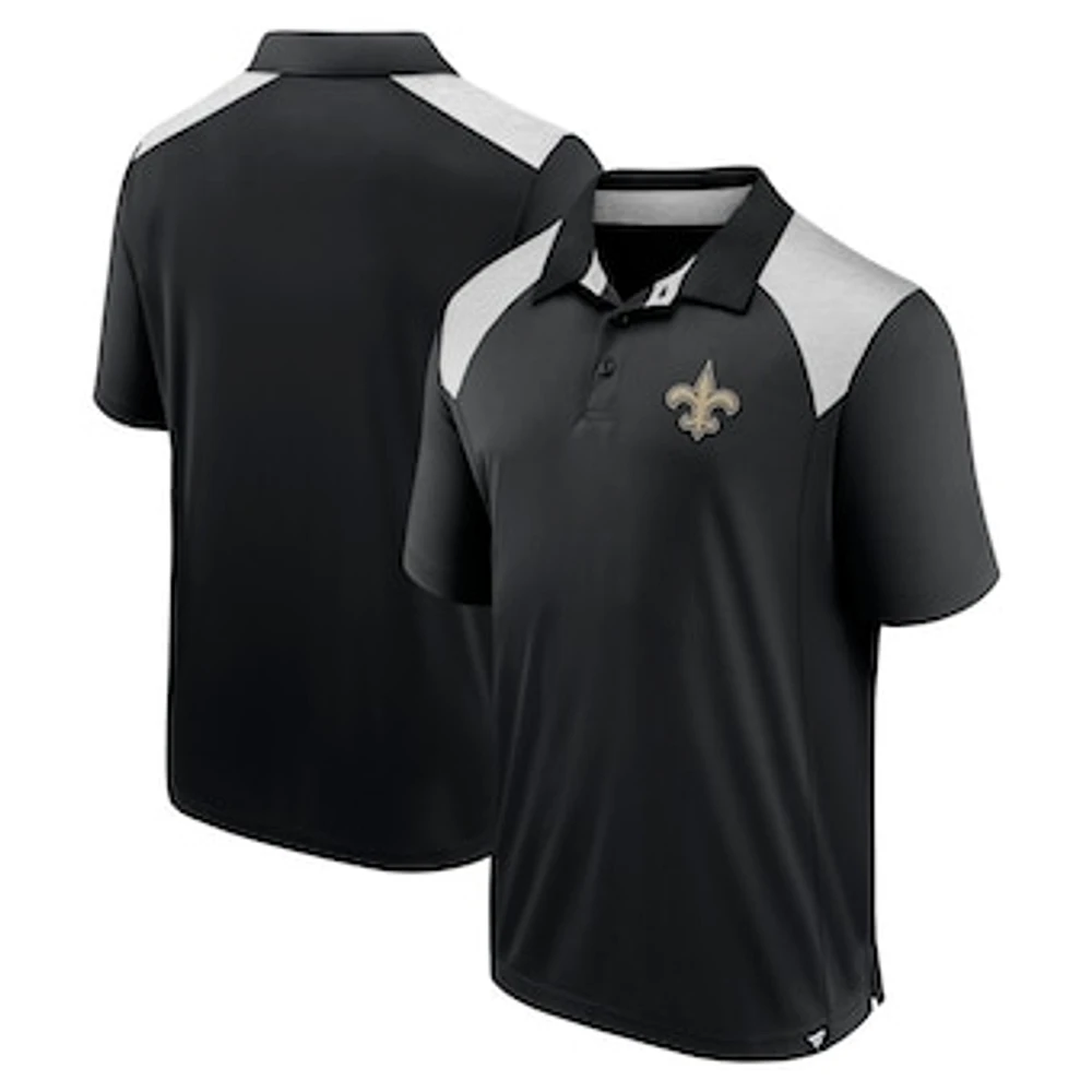 Men's Fanatics Black New Orleans Saints Primary Polo