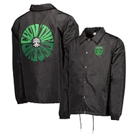 Men's Black Austin FC 2024 Coaches Full-Snap Jacket