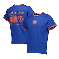 Men's Royal FC Cincinnati Ringer T-Shirt