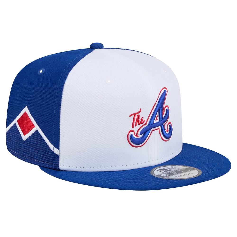 Men's New Era White Atlanta Braves City Connect 9FIFTY Snapback Hat