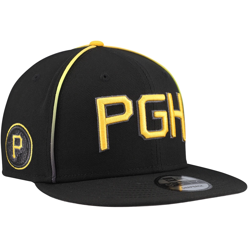 Men's New Era Black Pittsburgh Pirates City Connect 9FIFTY Snapback Hat