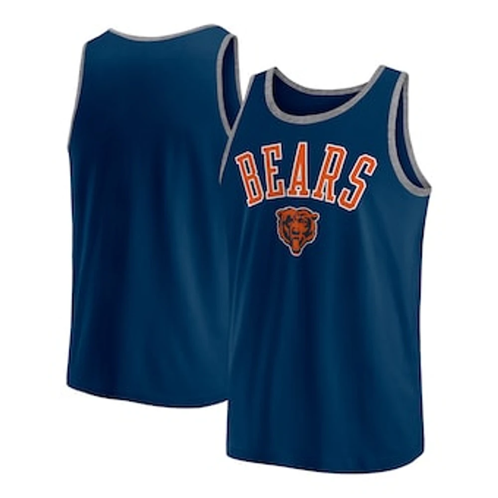 Men's Fanatics Navy Chicago Bears Bet Tank Top