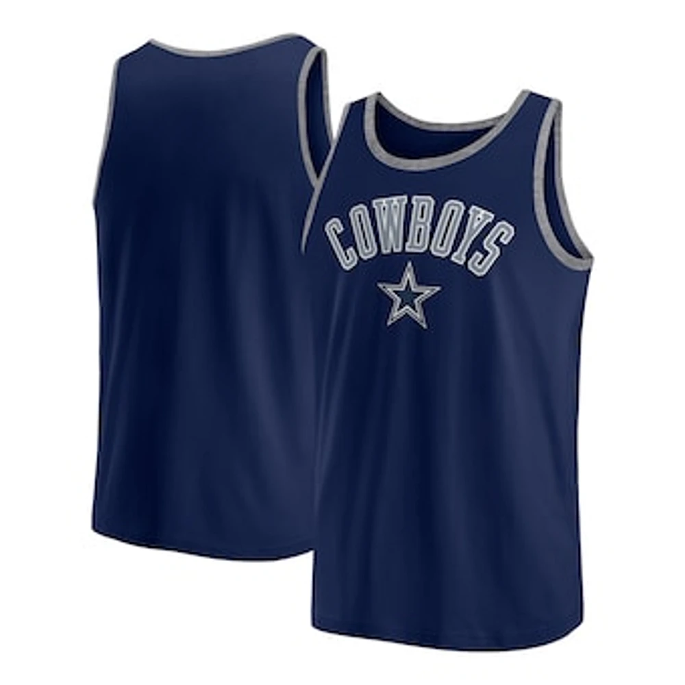 Men's Fanatics Navy Dallas Cowboys Bet Tank Top