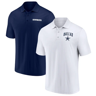 Men's Fanatics Dallas Cowboys Lockup Two-Pack Polo Set