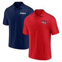 Men's Fanatics New England Patriots Lockup Two-Pack Polo Set