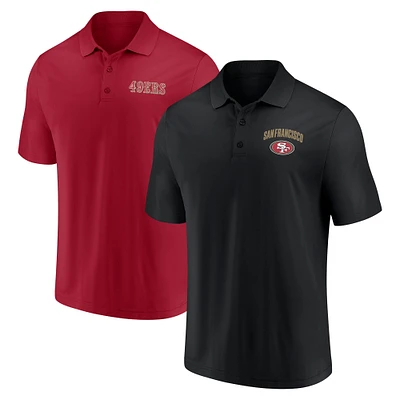 Men's Fanatics San Francisco 49ers Lockup Two-Pack Polo Set