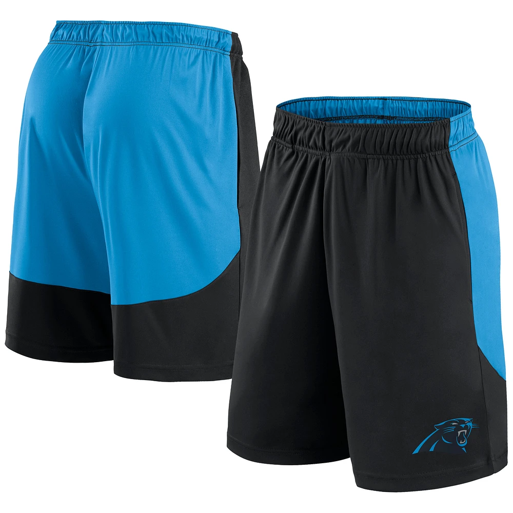 Men's Fanatics Black/Blue Carolina Panthers Go Hard Shorts