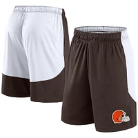 Men's Fanatics Brown/White Cleveland Browns Go Hard Shorts