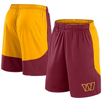 Men's Fanatics Burgundy/Gold Washington Commanders Go Hard Shorts