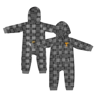 Infant Colosseum  Black Tennessee Volunteers Full-Zip Plaid Hoodie Long Sleeve Jumper