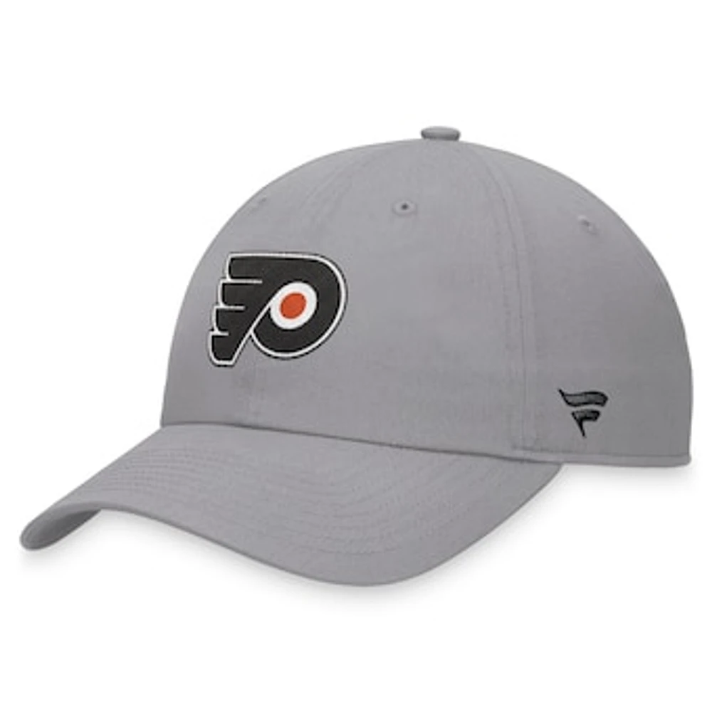 Men's Fanatics Gray Philadelphia Flyers Extra Time Adjustable Hat