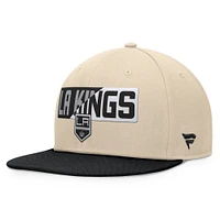 Men's Fanatics Cream/Black Los Angeles Kings Goalaso Snapback Hat